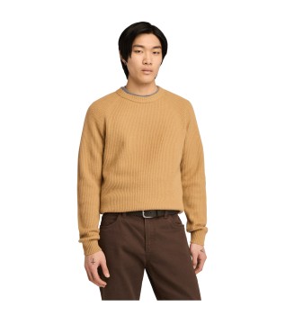 Pull en coton  manches raglan Williams River beige