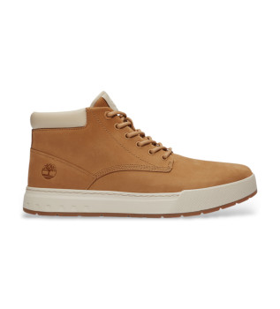 Mid Lace Up Sneaker Leren Sneaker bruin
