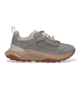 Motion Access grey leather trainers