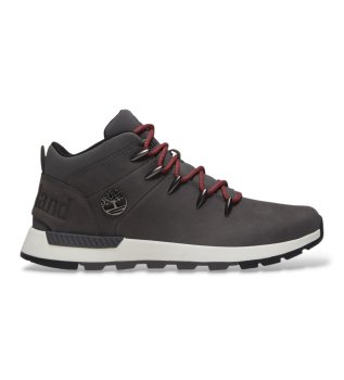 Sneakers Sprint Trekker in pelle grigia