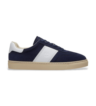 Lisbon Street blue leather trainers
