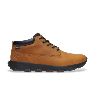 Winsor Park bruine leren mid-top schoenen met Gore-Tex membraan