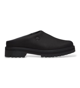 Lederclogs Heritage schwarz