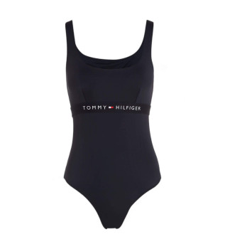 Maillot de bain  carreaux bleu marine