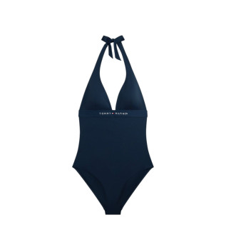Maillot de bain original avec col licou marine
