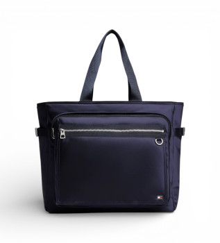 Travel bag with navy enamelled logo