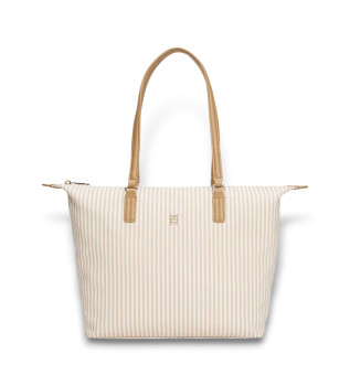 Sac fourre-tout en toile beige