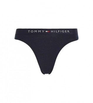 Slip in vita con logo blu scuro