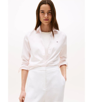 Camisa Poplin Regular rosa