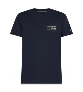 T-shirt  manches courtes Outline sailing navy