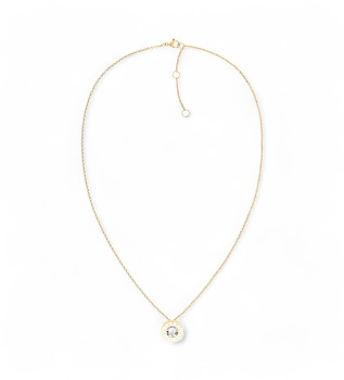 Gold plated stainless steel link necklace