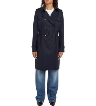 Trench marine dperlant  coupe troite