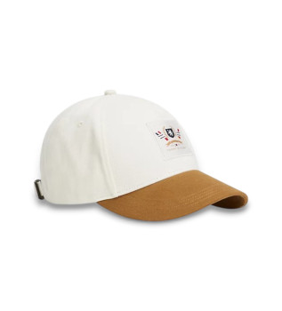 Casquette avec cusson blanc