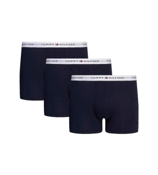 Lot de 3 caleons Basic navy