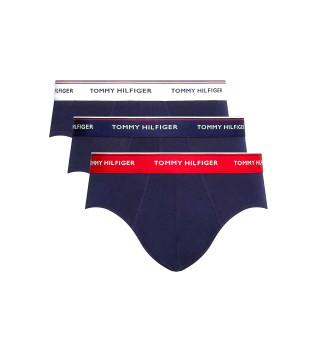 Confezione da 3 slip blu navy