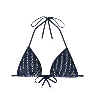 Reggiseno bikini triangolo blu navy