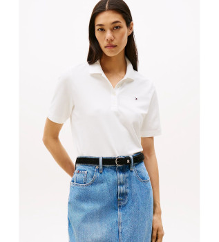 Koszulka polo z haftowanym logo 1985 Collection biała