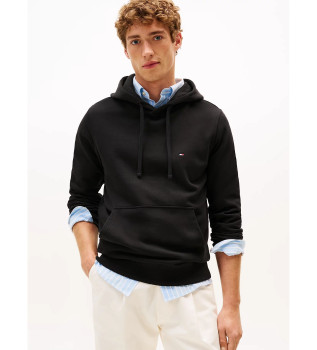 Sweatshirt com capuz e logtipo bordado em preto