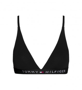 Soutien-gorge triangle non doubl avec logo noir