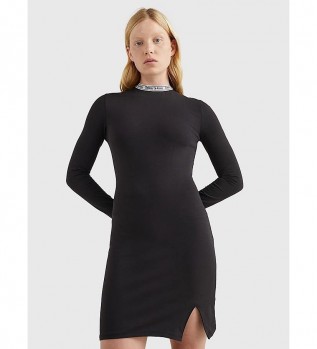 Logo Bodycon dress black