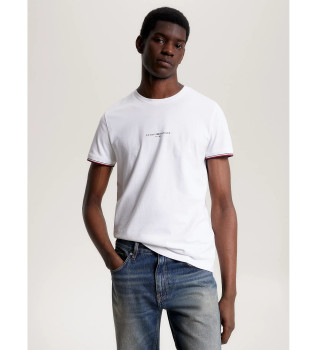 T-shirt en maille slim fit blanc