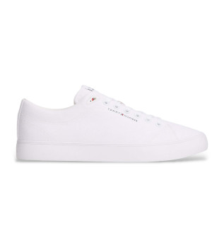 Sneakers in tela con logo bianco
