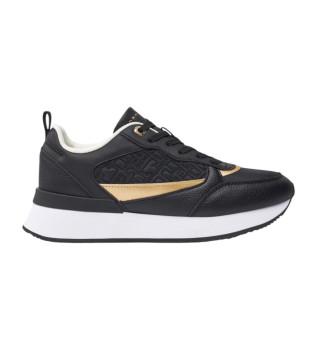 Scarpe da ginnastica runner con monogramma nero