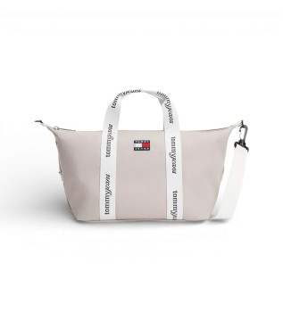Sac fourre-tout essentiel avec inscription beige