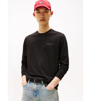 T-shirt linaire noir