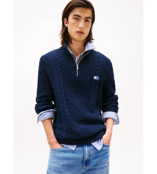 Pull en maille marine