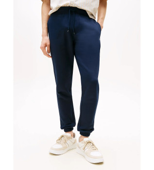 Pantaln Jogger con bajo elstico y corte slim marino