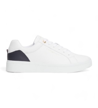 Elevated Essential Leather Sneakers white