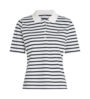 1985 Collection regular fit polo shirt white, navy