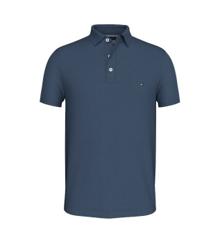 1985 blue slim fit polo shirt