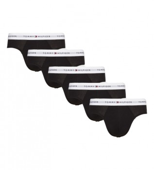 Lot de 5 slips noirs avec logo distinctif