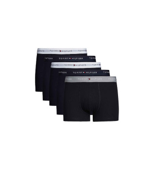 Lot de 5 boxers Trunk avec inscription noire