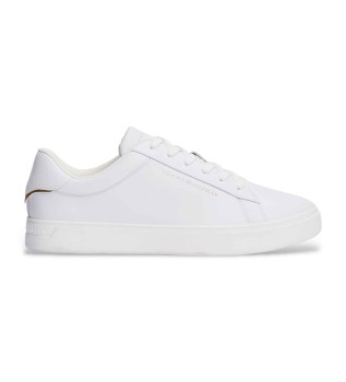 Chaussures de tennis en cuir blanc