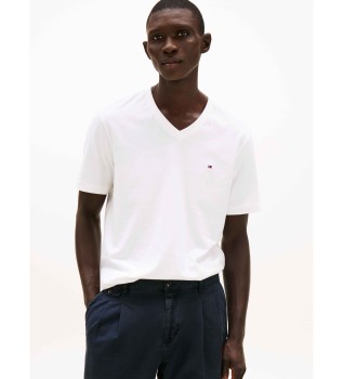 T-shirt met wit geborduurd logo