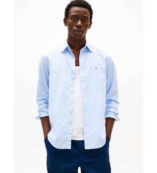 Chemise raye bleue  coupe rgulire