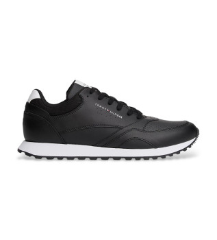 Baskets en cuir New Runner Eva noir