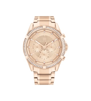 Roze Pvd Analoog Horloge