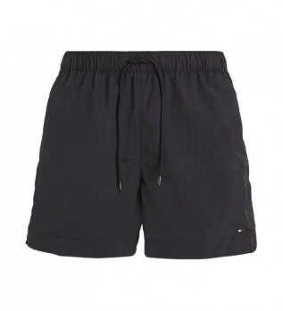 Black medium-cut swimming costume