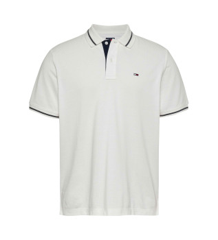 Polo de manga corta TJM blanco crudo