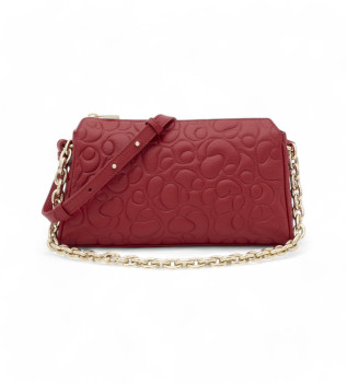Sac  bandoulire en cuir Greta rouge