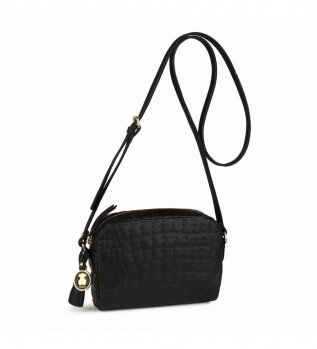 Nika Sherton Leather shoulder bag Black