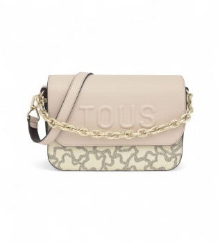 Chane Kaos Icon sac messager moyen beige, noir