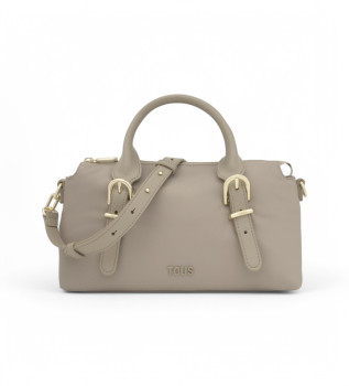 Bowlingtasche M Schnallen Soft beige