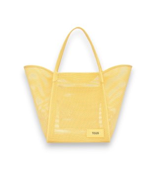 Tulip Mesh prenosna posteljica rumena