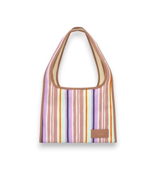 Bolso Shopper XL Summer Holid Canvas marrón