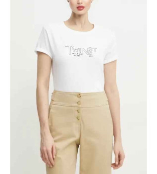 T-shirt blanc avec logo